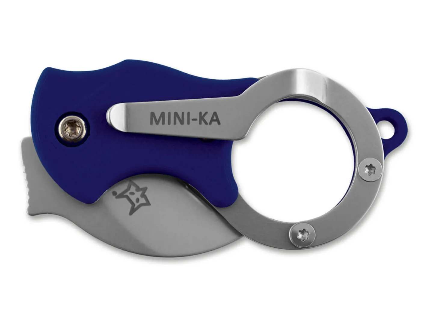 Fox Knives Mini-Ka Blue Sandblasted Blau New