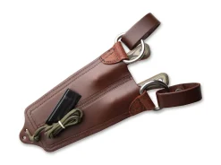 TOPS Knives Muley Combo Leather Sheath Tan Black G10 Mehrfarbig