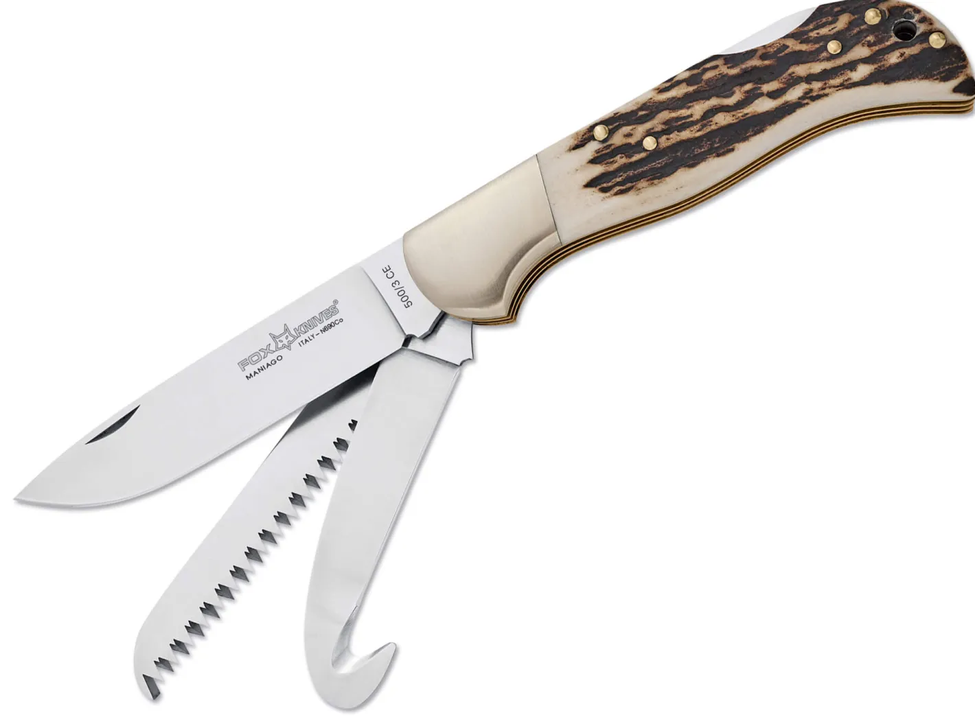 Fox Knives Multi Hunter Aufbruchklinge 500/3CE Braun Outlet