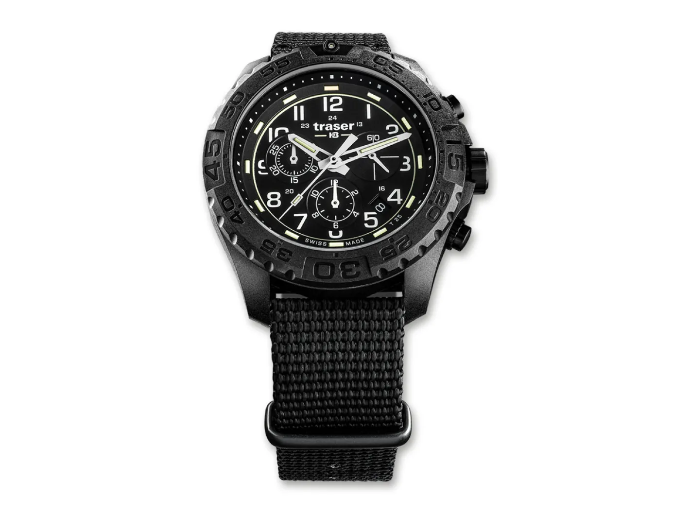 Traser P96 OdP Evolution Chrono Black Nato Schwarz