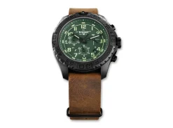 Traser P96 OdP Evolution Chrono Green Leder Braun Outlet