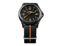 Traser P67 Officer Pro Gunmetal Black & Orange Nato Schwarz Clearance