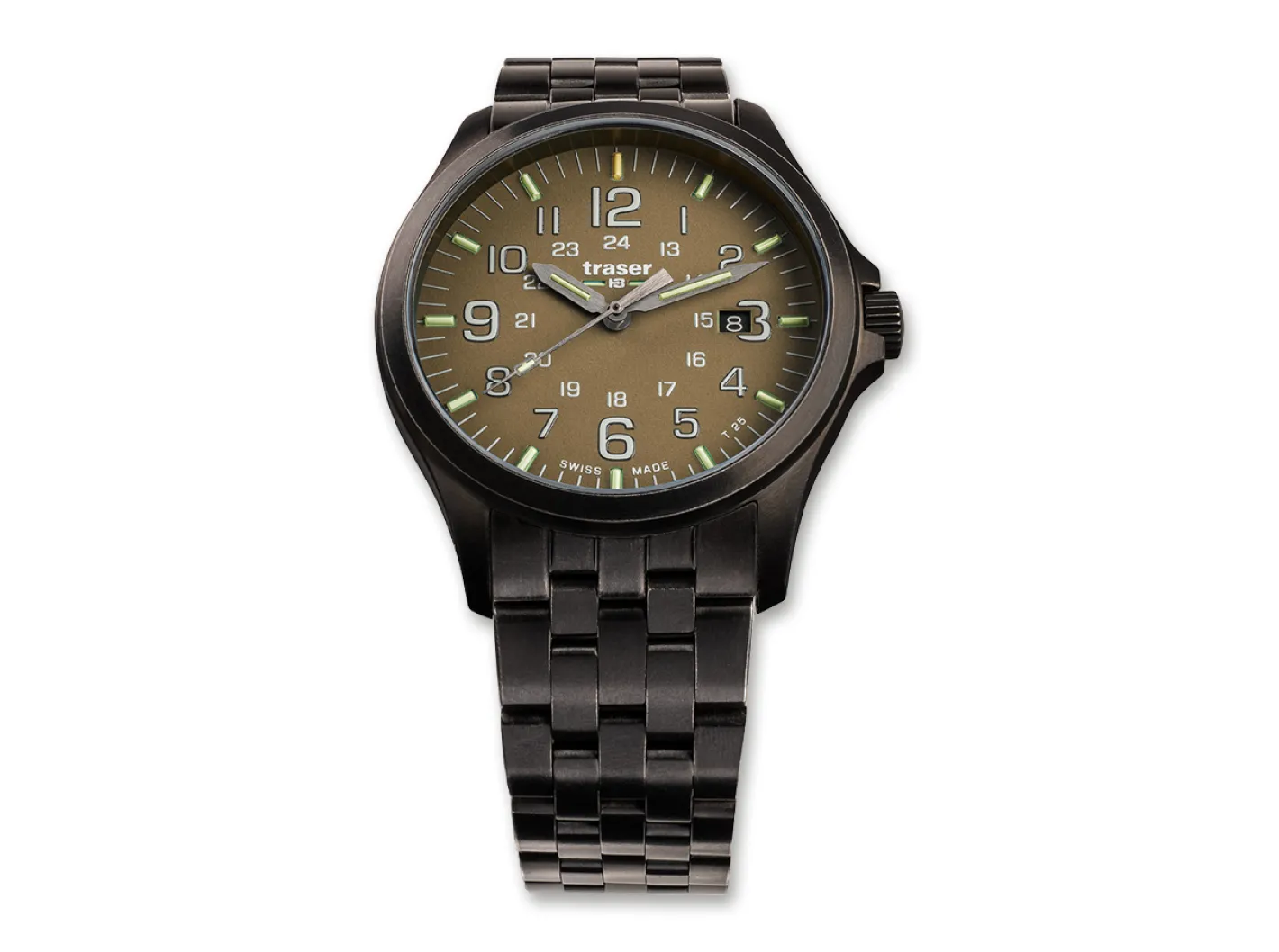 Traser P67 Officer Pro Gunmetal Khaki Stahl Schwarz Sale