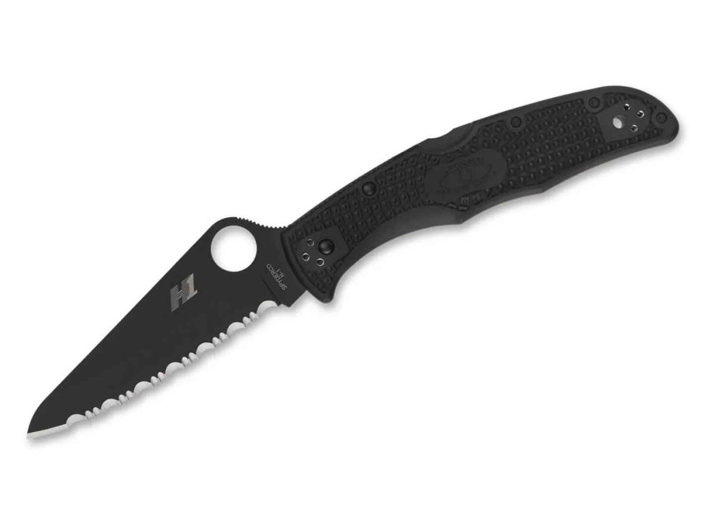 Spyderco Pacific Salt 2 All Black Serrated Schwarz New
