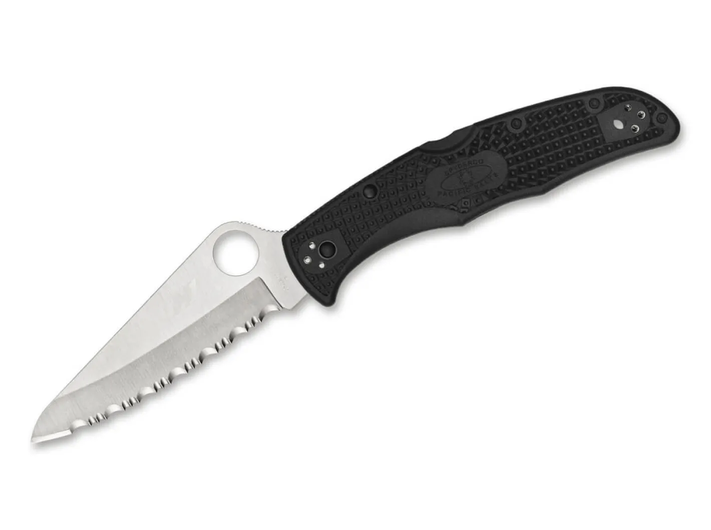 Spyderco Pacific Salt 2 Serrated Schwarz Discount