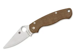 Spyderco Para Military 2 Brown Micarta CruWear Braun