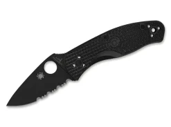 Spyderco Persistence Lightweight All Black CombinationEdge Schwarz Sale