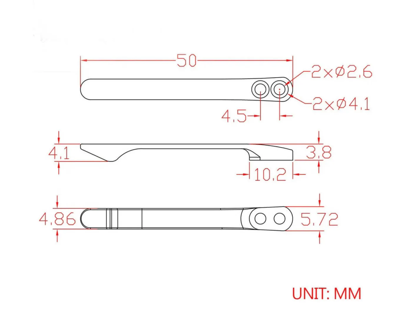 CIVIVI Plain Titanium Clip T001A Silber New