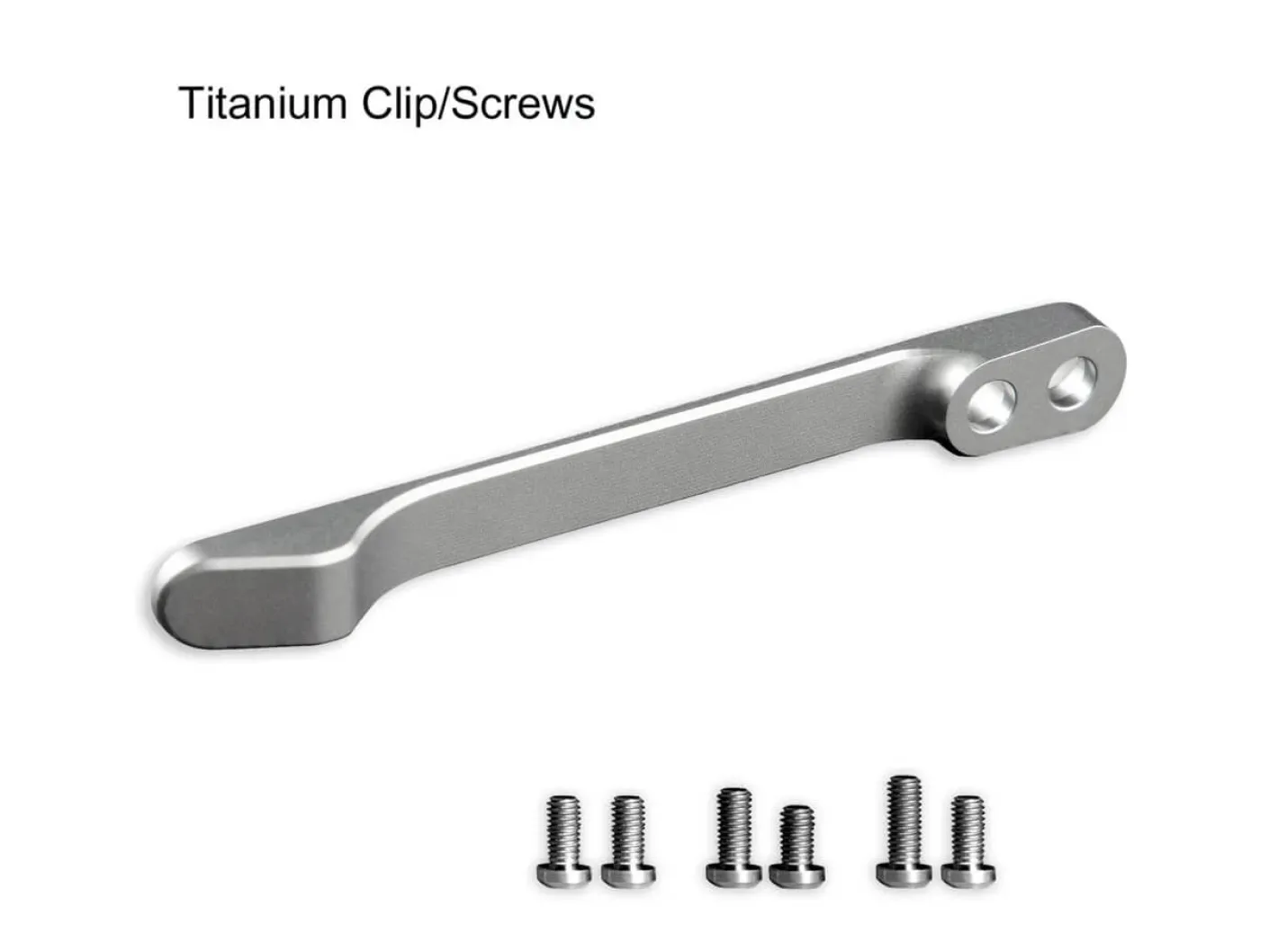 CIVIVI Plain Titanium Clip T001C Silber New