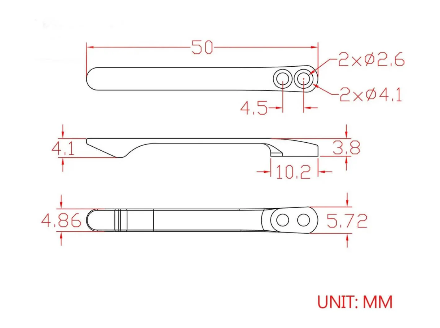 CIVIVI Plain Titanium Clip T001C Silber New