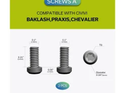 CIVIVI Plain Titanium Clip T001C Silber New