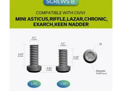 CIVIVI Plain Titanium Clip T001C Silber New