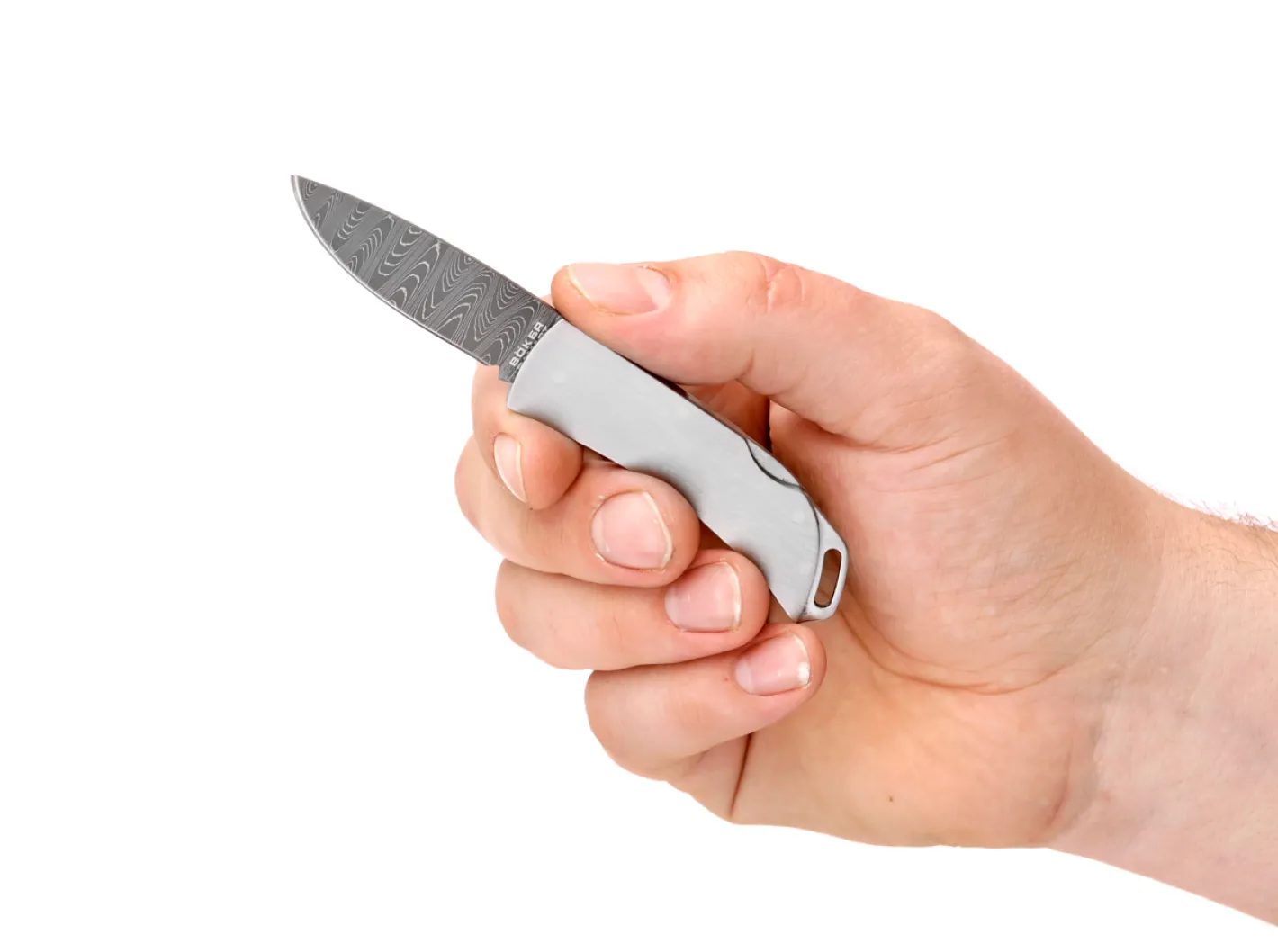 Böker Manufaktur Solingen Pocket Key Damast Silber Hot