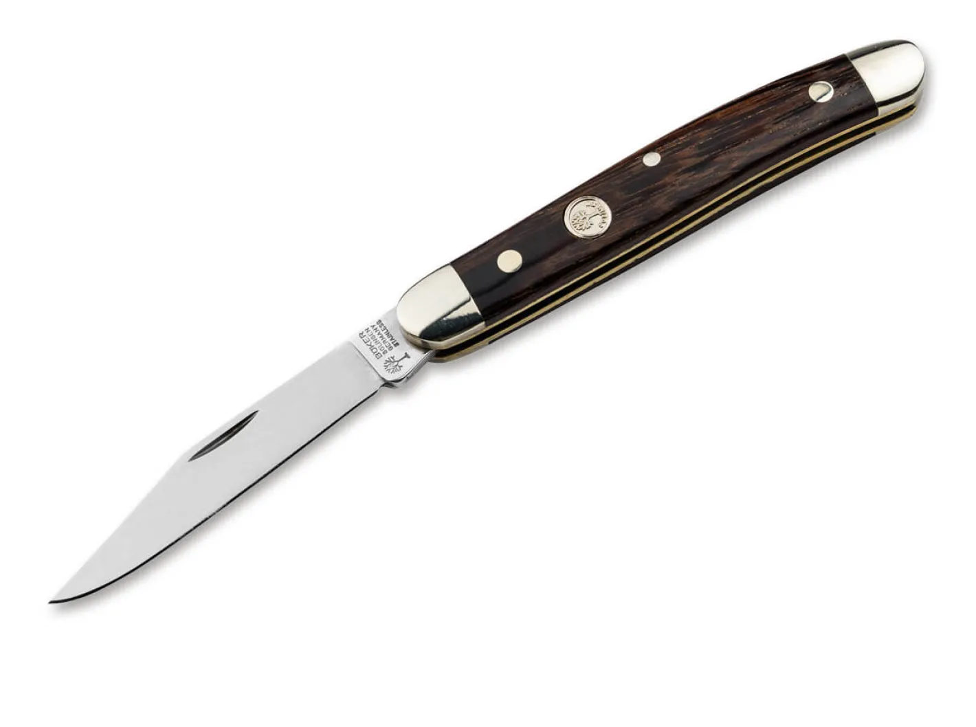 Böker Manufaktur Solingen Pocket Knife Desert Ironwood Braun New