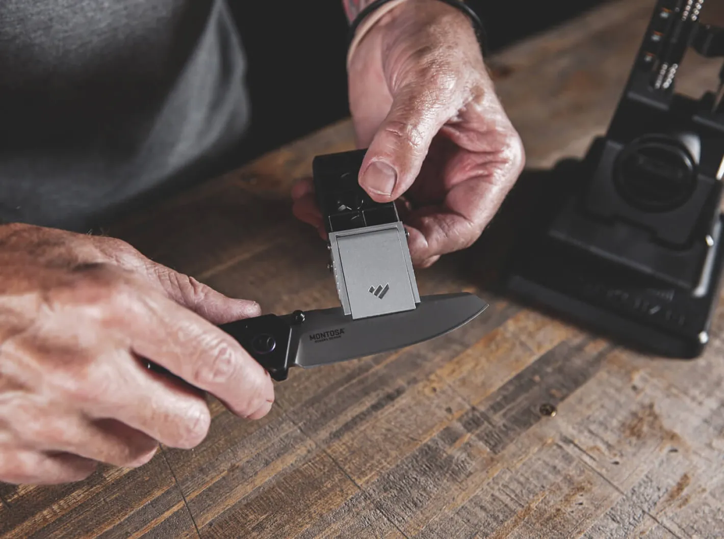 Work Sharp Precision Adjust Knife Sharpener Schwarz New