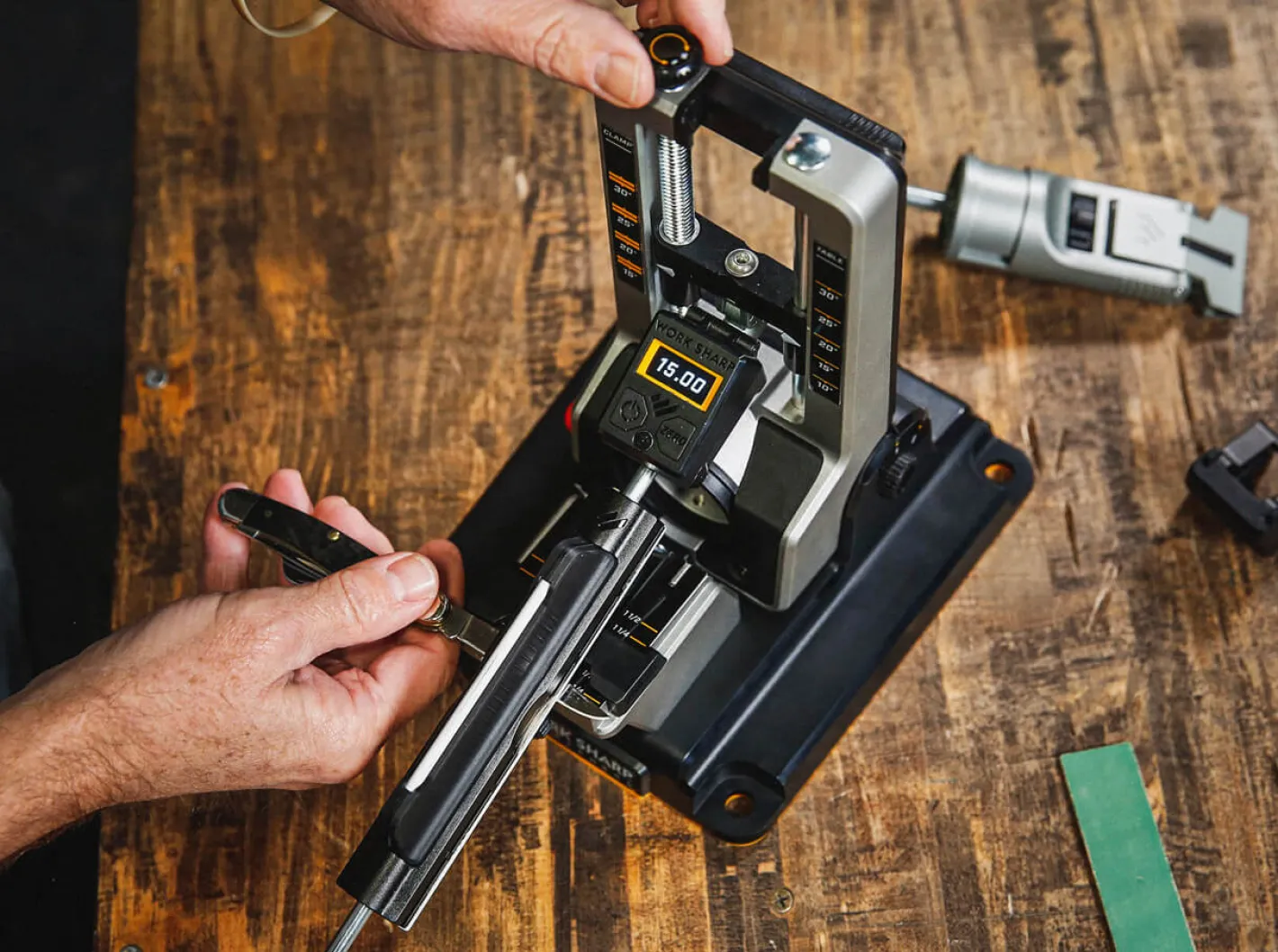 Work Sharp Professional Precision Adjust Knife Sharpener Schwarz Hot