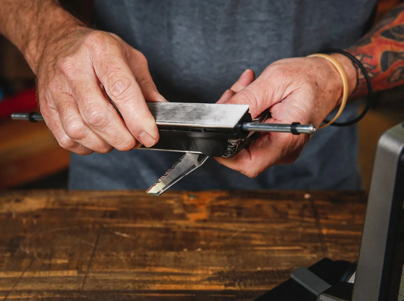 Work Sharp Professional Precision Adjust Knife Sharpener Schwarz Hot