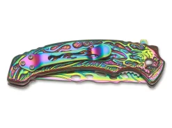 Magnum Rainbow Flaming Skull Mehrfarbig