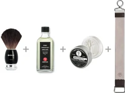 Böker Manufaktur Solingen Rasur-Einstiegsset 2.0 Schwarz Clearance