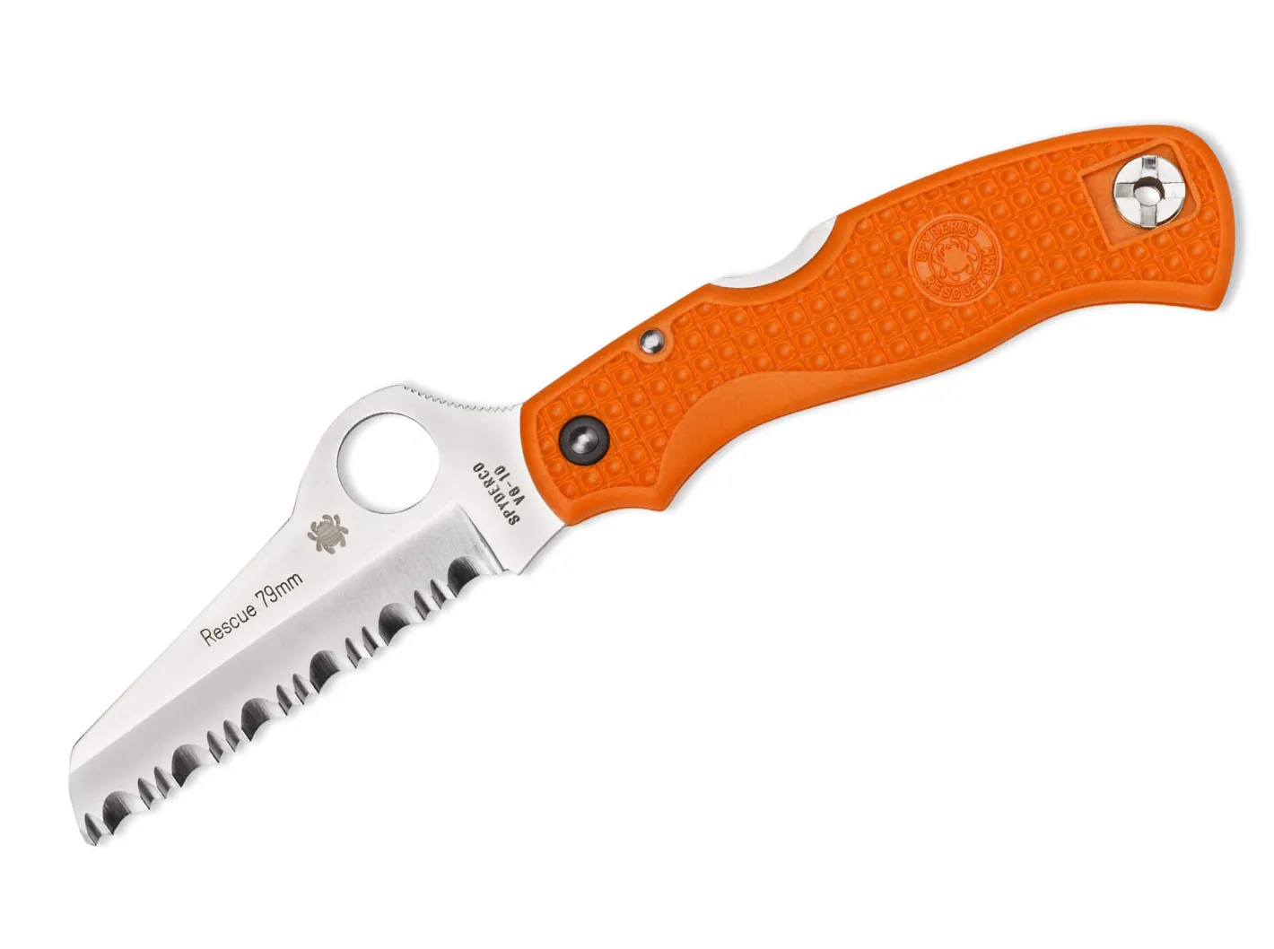 Spyderco Rescue Jr. Serrated Orange Clearance