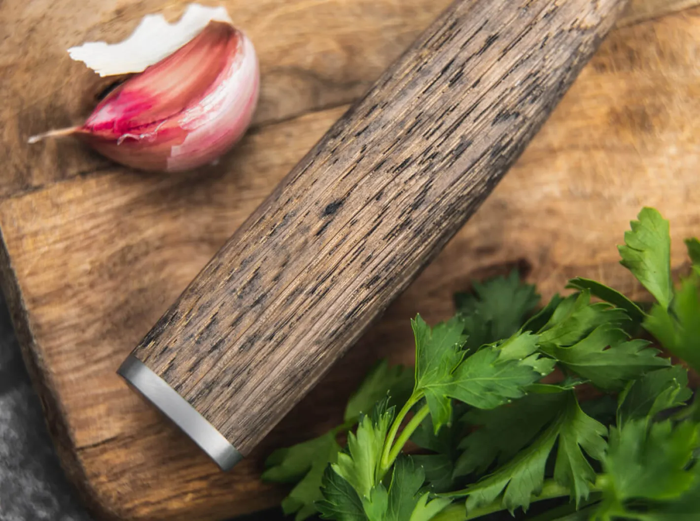 Böker Manufaktur Solingen Ritterschlag Damast Chefmesser Braun Online