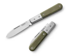 LionSteel Roundhead Barlow Canvas Micarta Green Grün Best