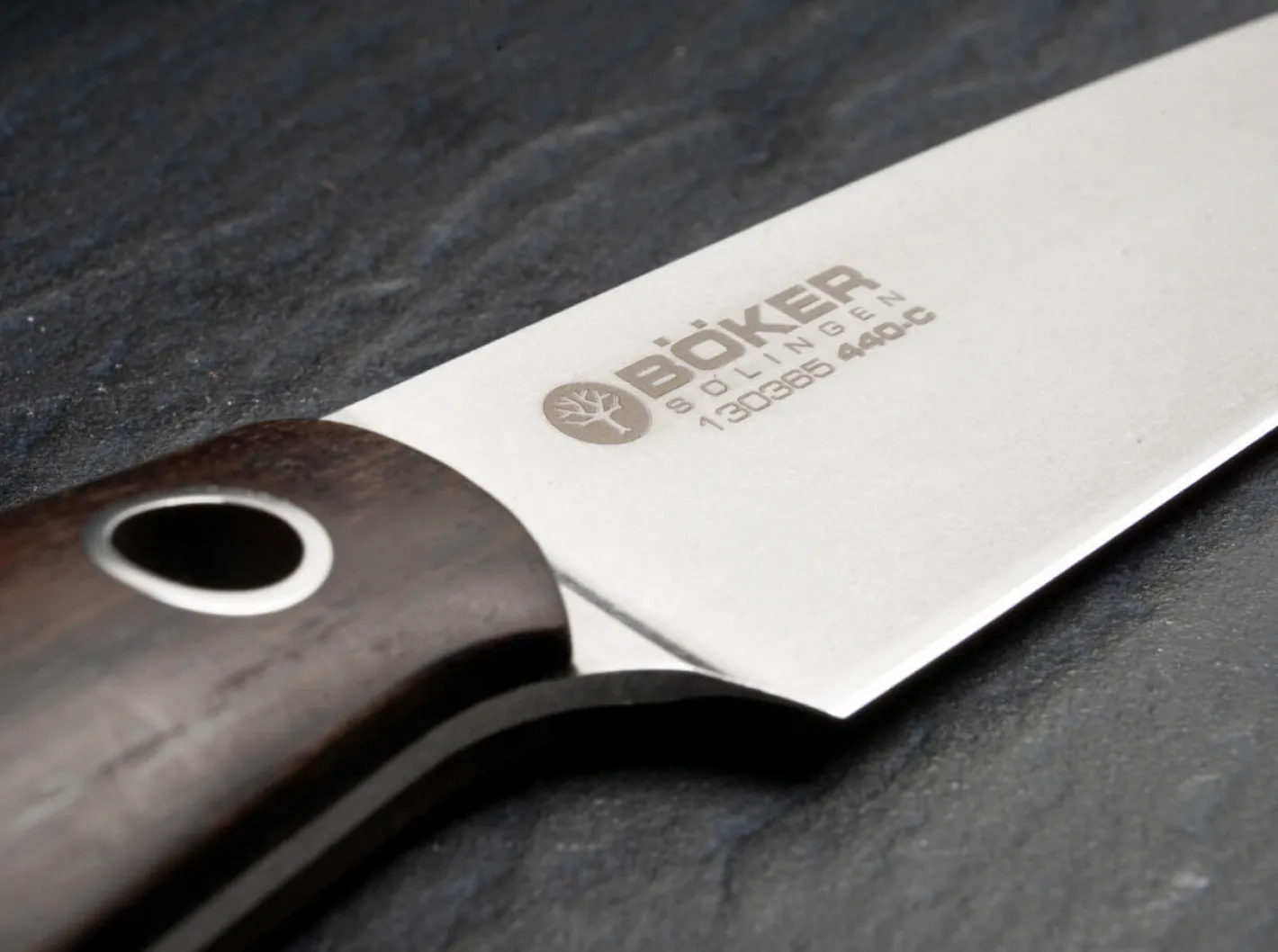 Böker Manufaktur Solingen Saga Allzweckmesser Grenadill Schwarz