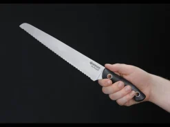 Böker Manufaktur Solingen Saga Brotmesser G10 Stonewash Schwarz