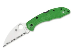 Spyderco Salt 2 Wharncliffe Serrated LC200N Green Grün Online