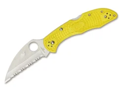 Spyderco Salt 2 Wharncliffe Serrated Gelb Best