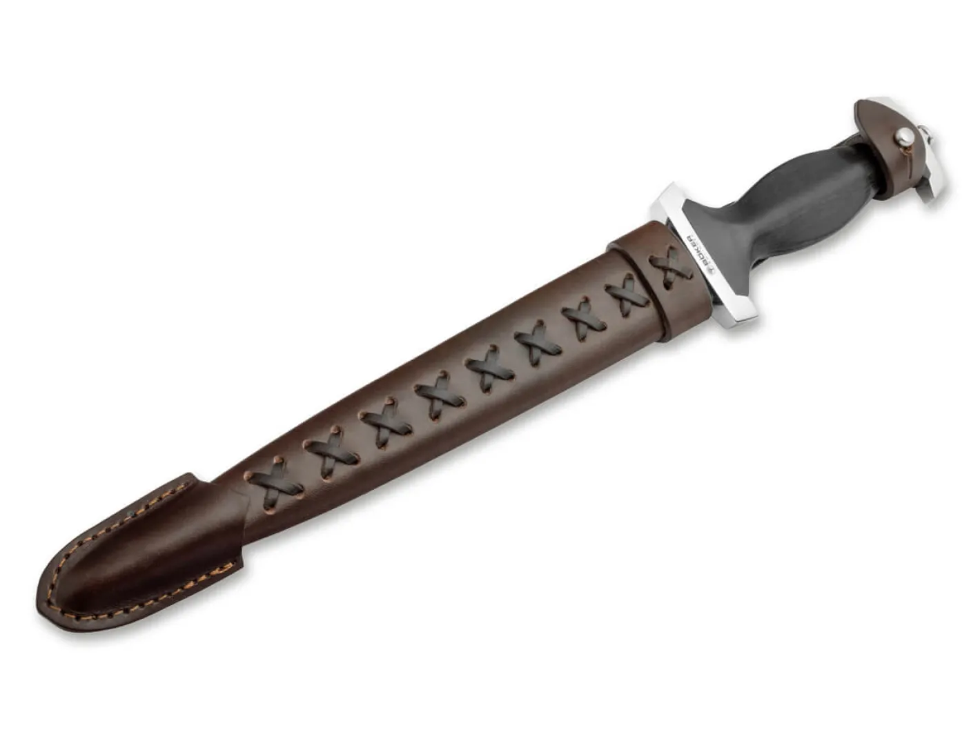 Böker Manufaktur Solingen Schweizer Dolch Mosaikdamast Schwarz