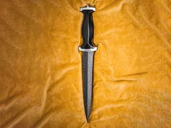 Böker Manufaktur Solingen Schweizer Dolch Mosaikdamast Schwarz