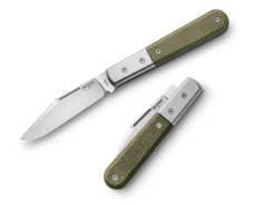 LionSteel Shuffler Barlow Canvas Micarta Green Grün New
