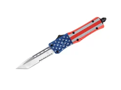 CobraTec Small CTK-1 Cerakote American Flag Tanto Serrated Mehrfarbig Sale
