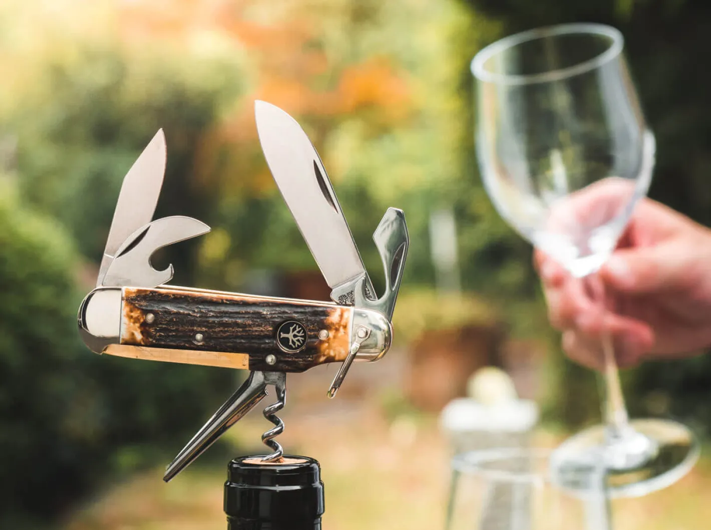 Böker Manufaktur Solingen Sportmesser Hirschhorn Clearance