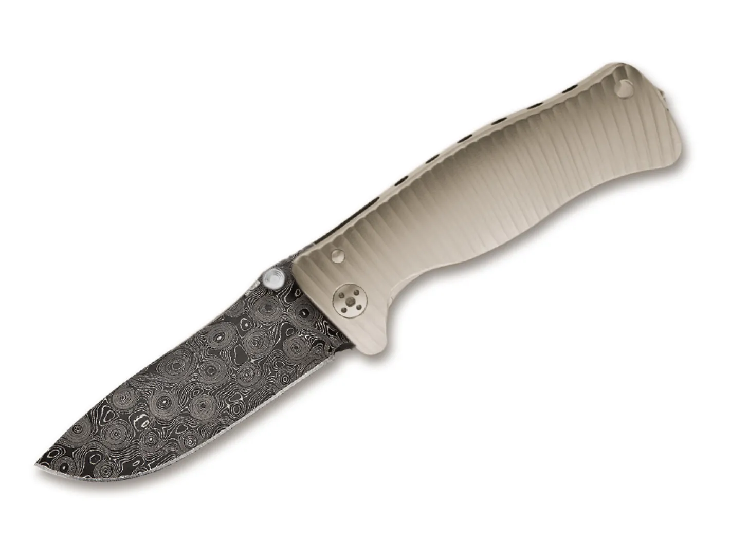 LionSteel SR-1 Titanium Damascus Weiß Online