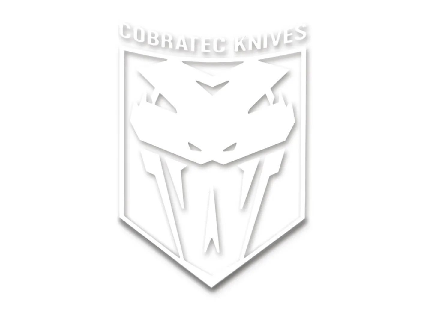CobraTec Sticker White Weiß