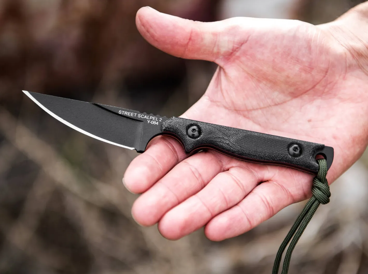 TOPS Knives Street Scalpel 2 Schwarz Hot