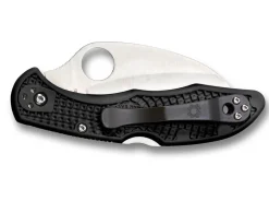 Spyderco Tasman Salt 2 Lightweight Black H1 Serrated Schwarz Best