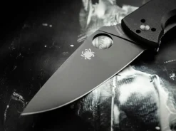 Spyderco Tenacious Black Plain Outlet