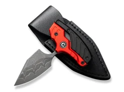 CIVIVI Typhoeus Aluminum Red & Black Damascus Rot Clearance
