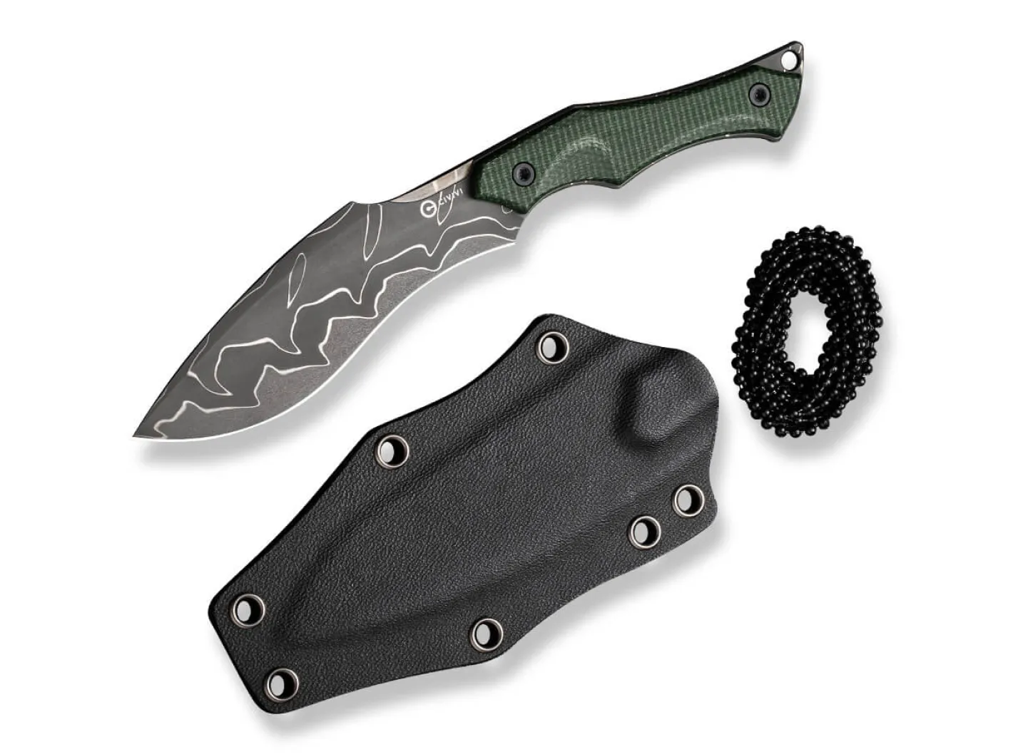 CIVIVI Vaquita II Micarta Green Damascus Grün Hot