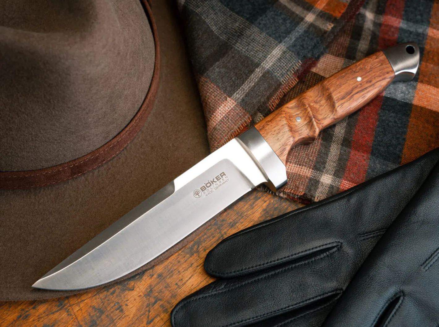 Böker Manufaktur Solingen Vollintegral XL 2.0 Palisander Braun Hot