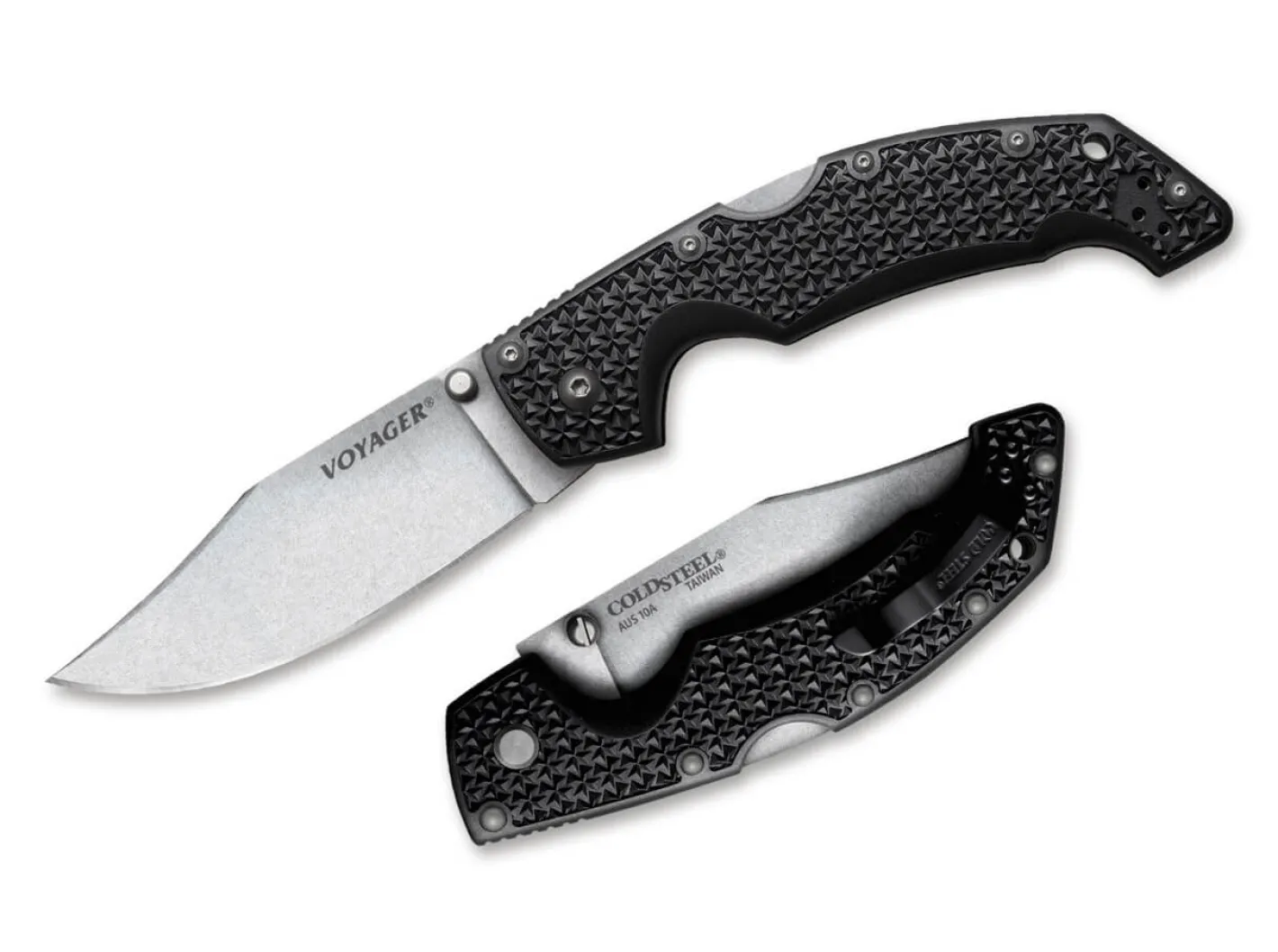 Cold Steel Voyager Clip Point Large Schwarz New