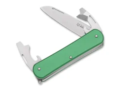 Fox Knives Vulpis 130-3 Aluminum OD Green Grün