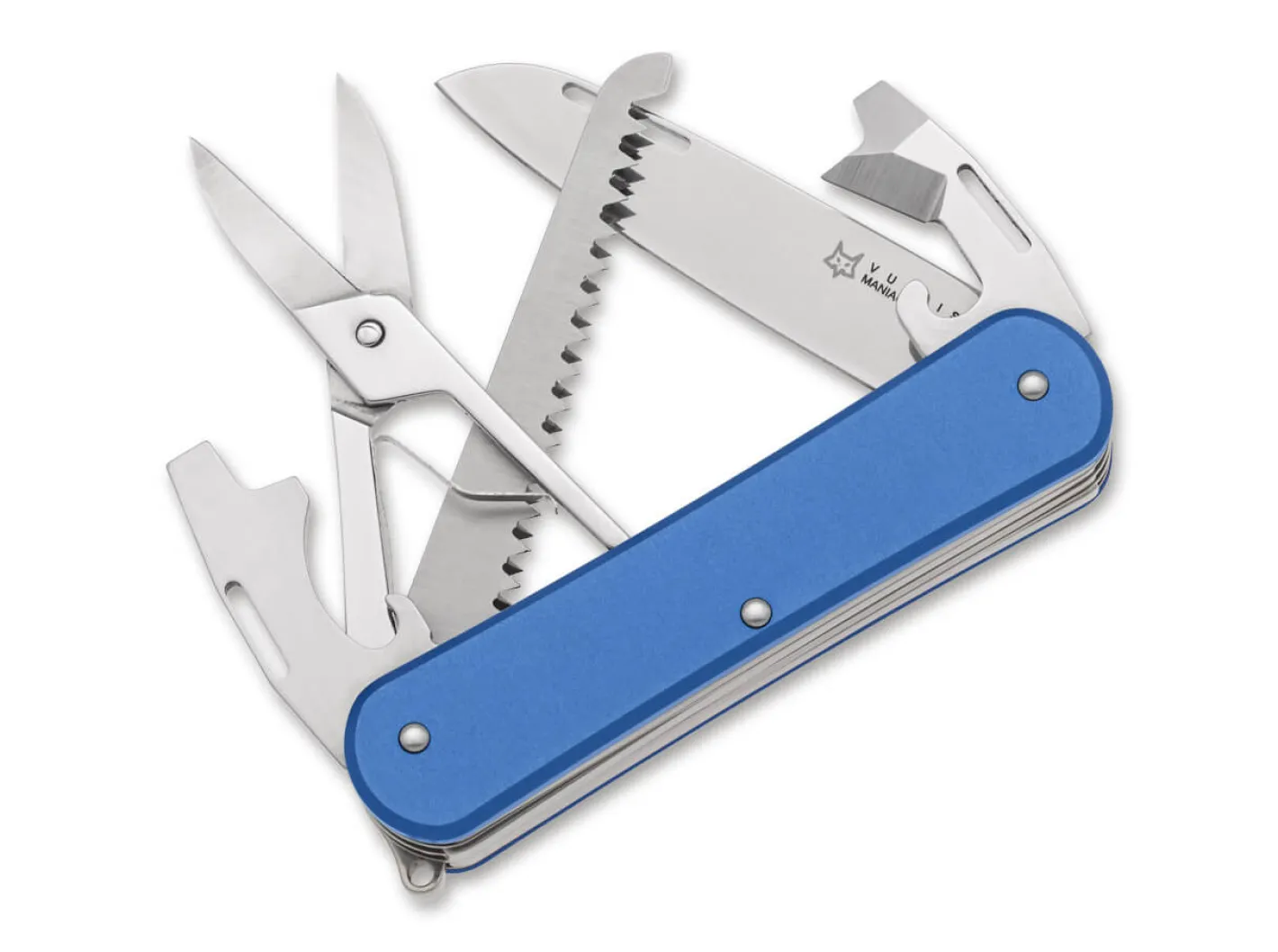 Fox Knives Vulpis 130-SF5 Aluminum Sky Blue Blau Clearance
