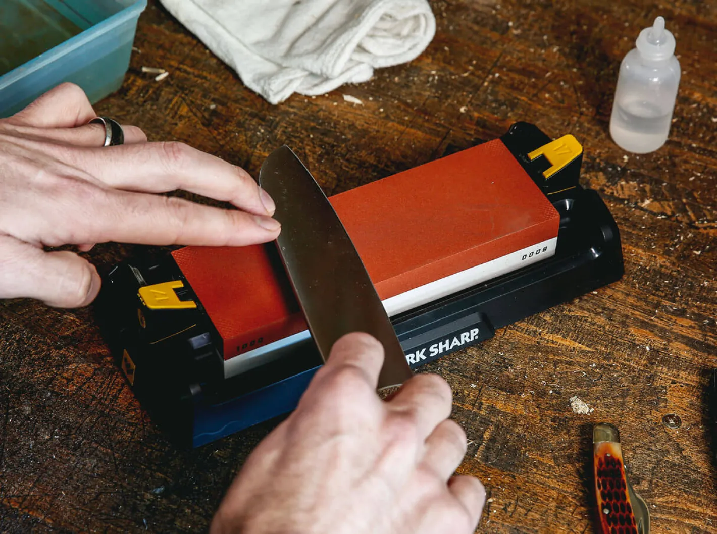 Work Sharp Whetstone Knife Sharpener Schwarz