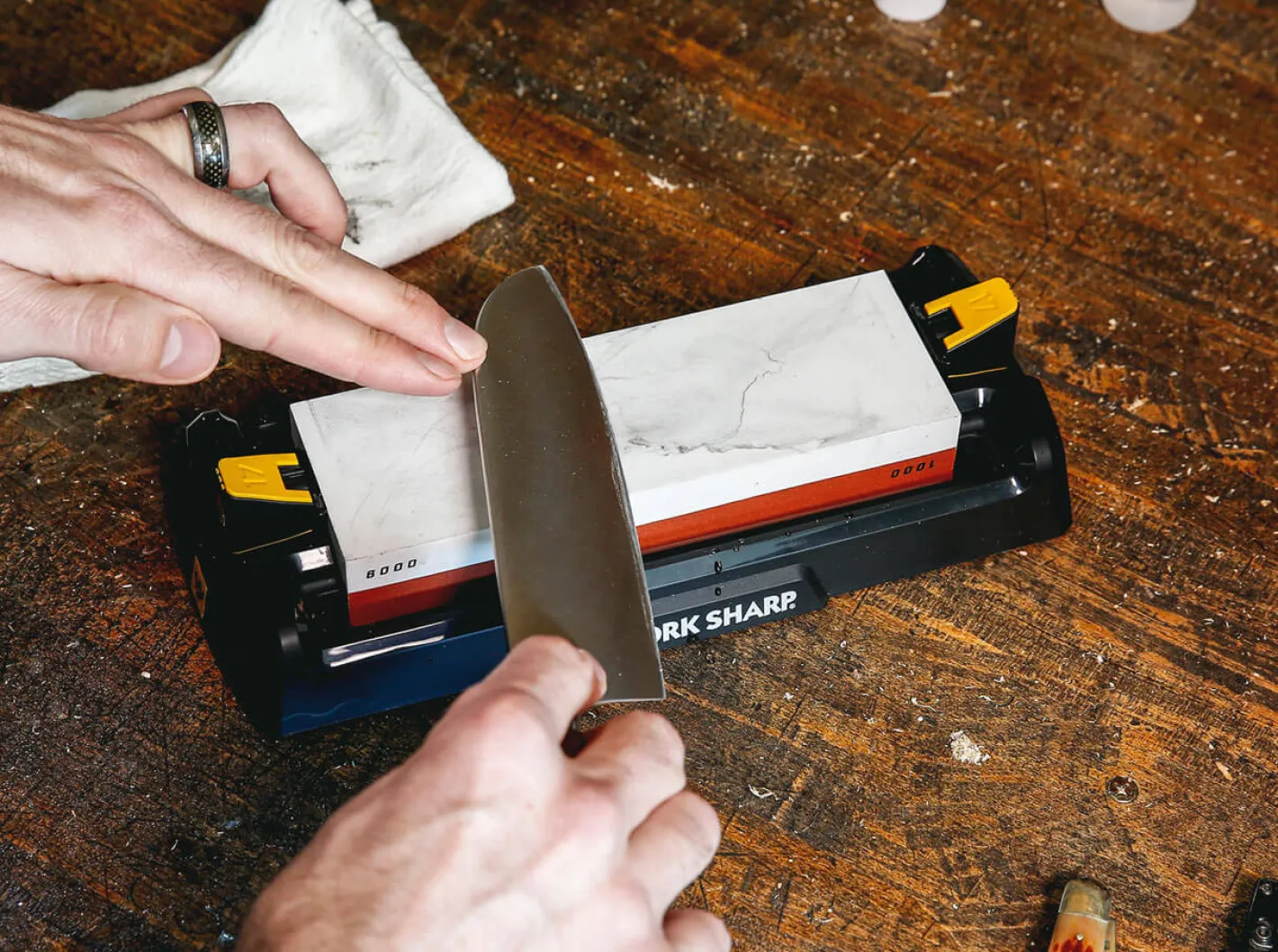 Work Sharp Whetstone Knife Sharpener Schwarz