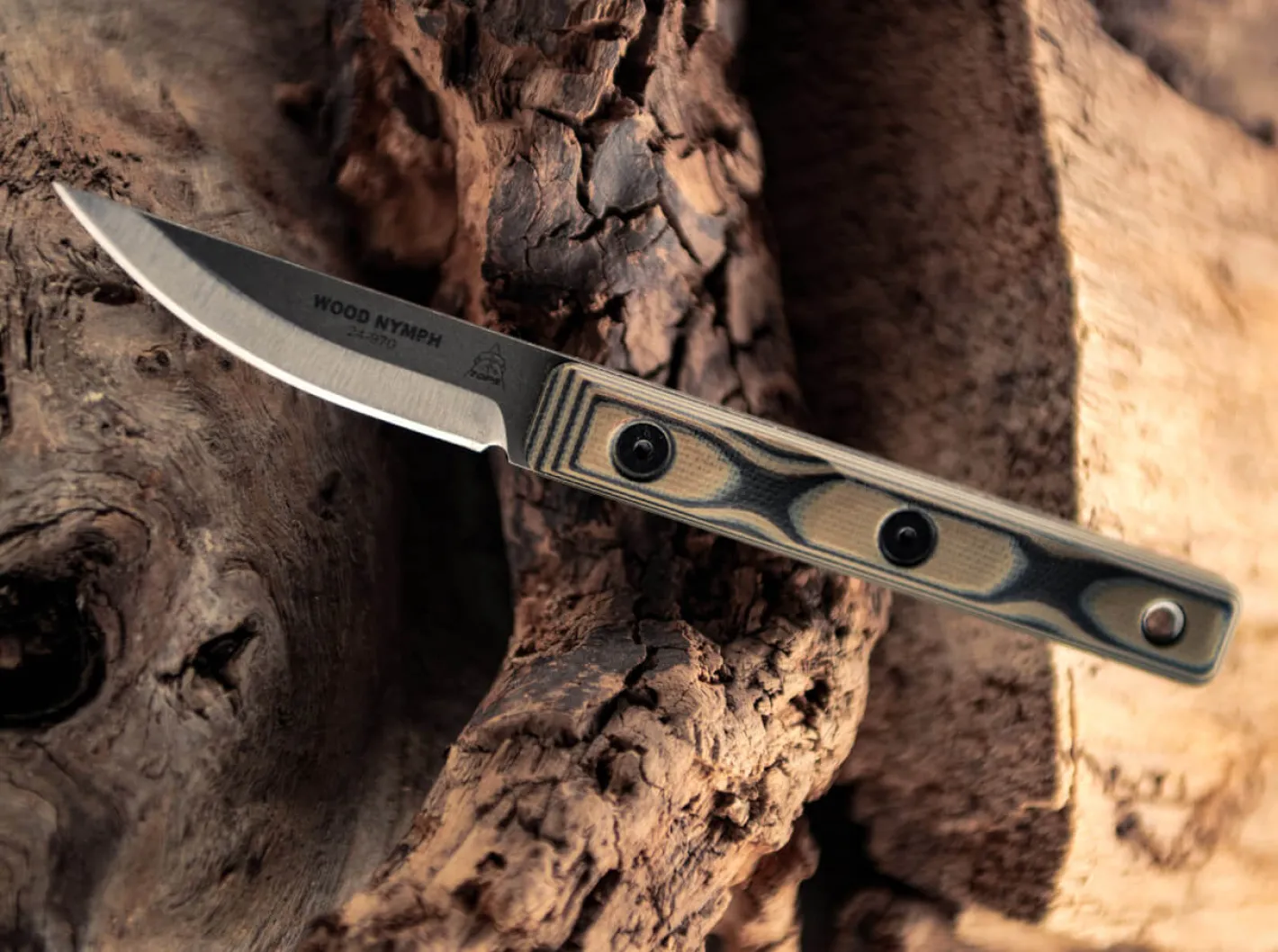 TOPS Knives Wood Nymph Braun Best